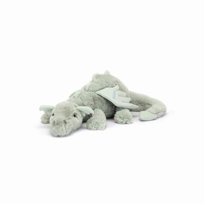 Jellycat Sage Dragon Huge USA | 10385POJX